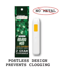 Fresh Coast - Fresh Coast | Gelato #33 | Ritual | Diamond Disposable Vape | 2g