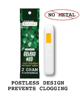 FRESH COAST - Fresh Coast | Gelato #33 | Ritual | Diamond Disposable Vape | 2g Main Image