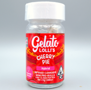 GELATO - Cherry Pie Lollis 3g 5 Pack Infused Pre-roll - Gelato