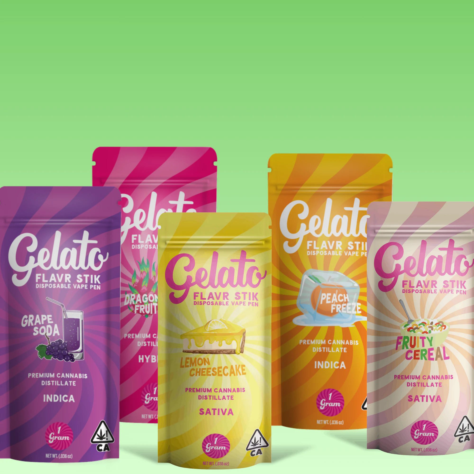 Gelato - Peach Freeze | 1g | Disposable Main Image