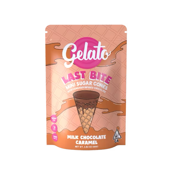 Gelato | Last Bites | Milk Chocolate Caramel | Mini Cones