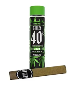 STIIIZY - STIIIZY-Gelato-40's-Blunt-Infused Pre Roll-Hybrid-Kief-40%+-2g
