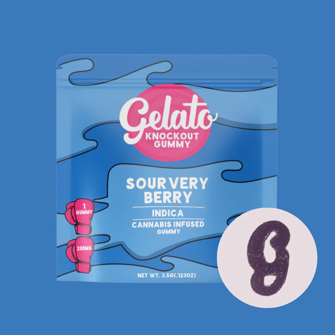 Gelato - Gelato-Knockout Gummy 200mg Sour Very Berry Main Image