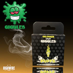 Giggles Puffs Hash Rosin Infused Cart Gelonade 1g