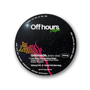 Off Hours - Razz Lemonade Gelonade Resin | Edible | 10mg x 10pk | Off Hours