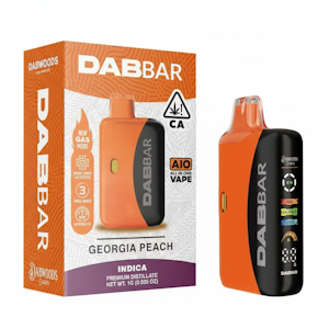 DABWOODS - Georgia Peach | DABBAR | All-In-One | 1g