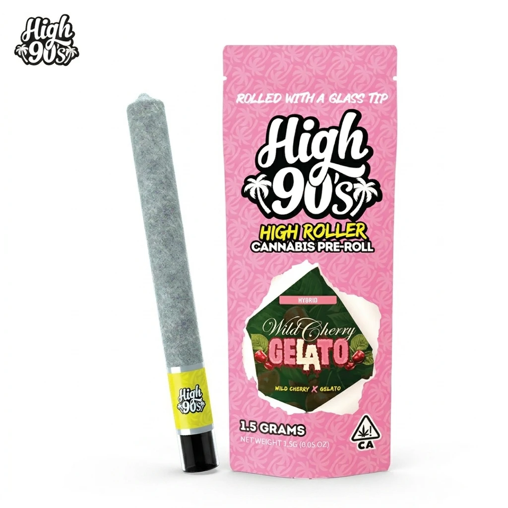 HIGH 90s - High 90s - Preroll - Indoor - Wild Cherry Gelato High Roller - 1.5g Main Image