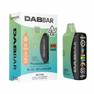 DABWOODS - Blue Melonade | DABBAR | Liquid Diamond All-In-One | 1g