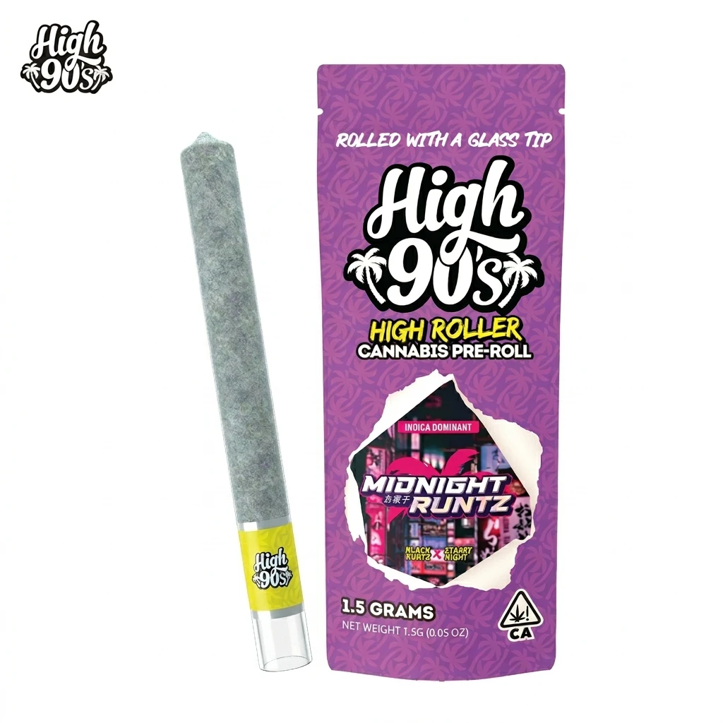 HIGH 90s - High 90s - Preroll - Indoor - Midnight Runtz High Roller - 1.5g Main Image