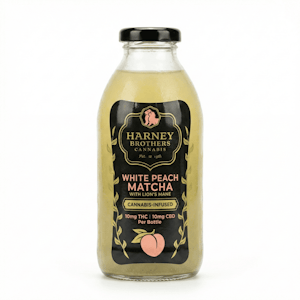 HARNEY BROTHERS CANNABIS - Harney Brothers | White Peach Matcha - with Lions Mane 16oz | 10mg