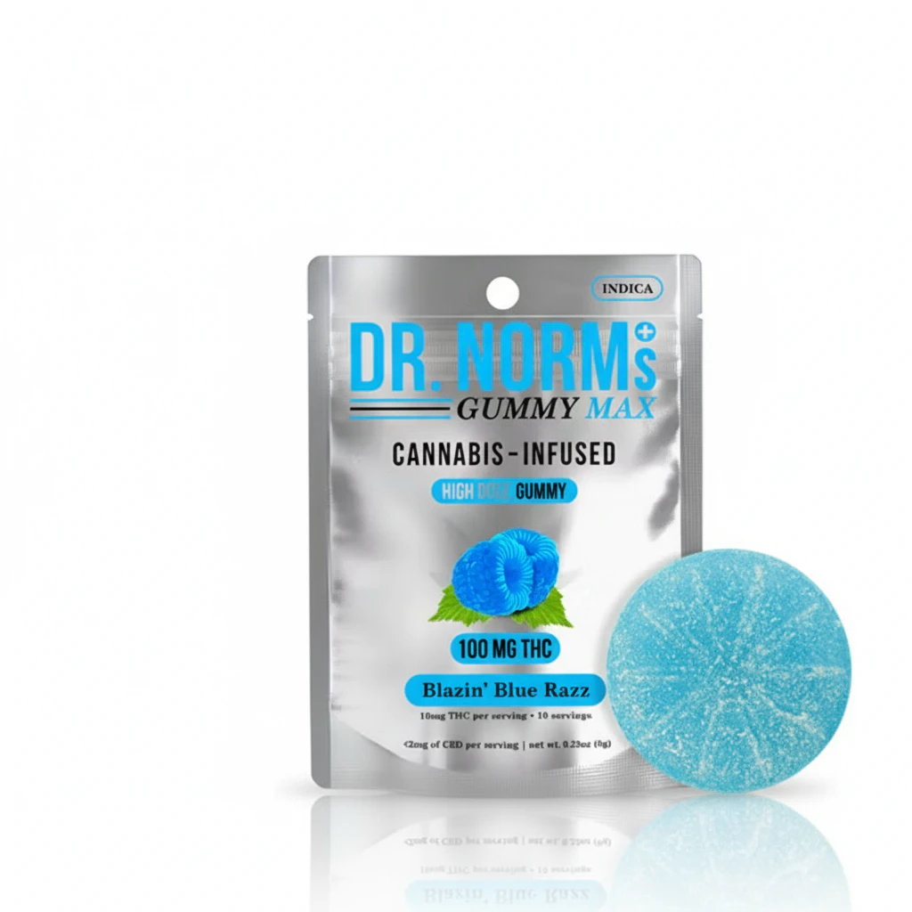 Dr. Norm's - Dr Norms - Edible - Blazin Blue Razz- 100MG Main Image