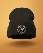 Black Hi! People Beanie