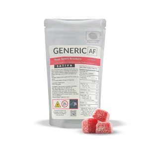 GENERIC AF - Generic AF - Strawberry - 100mg - 5mg x 20ct - Edibles