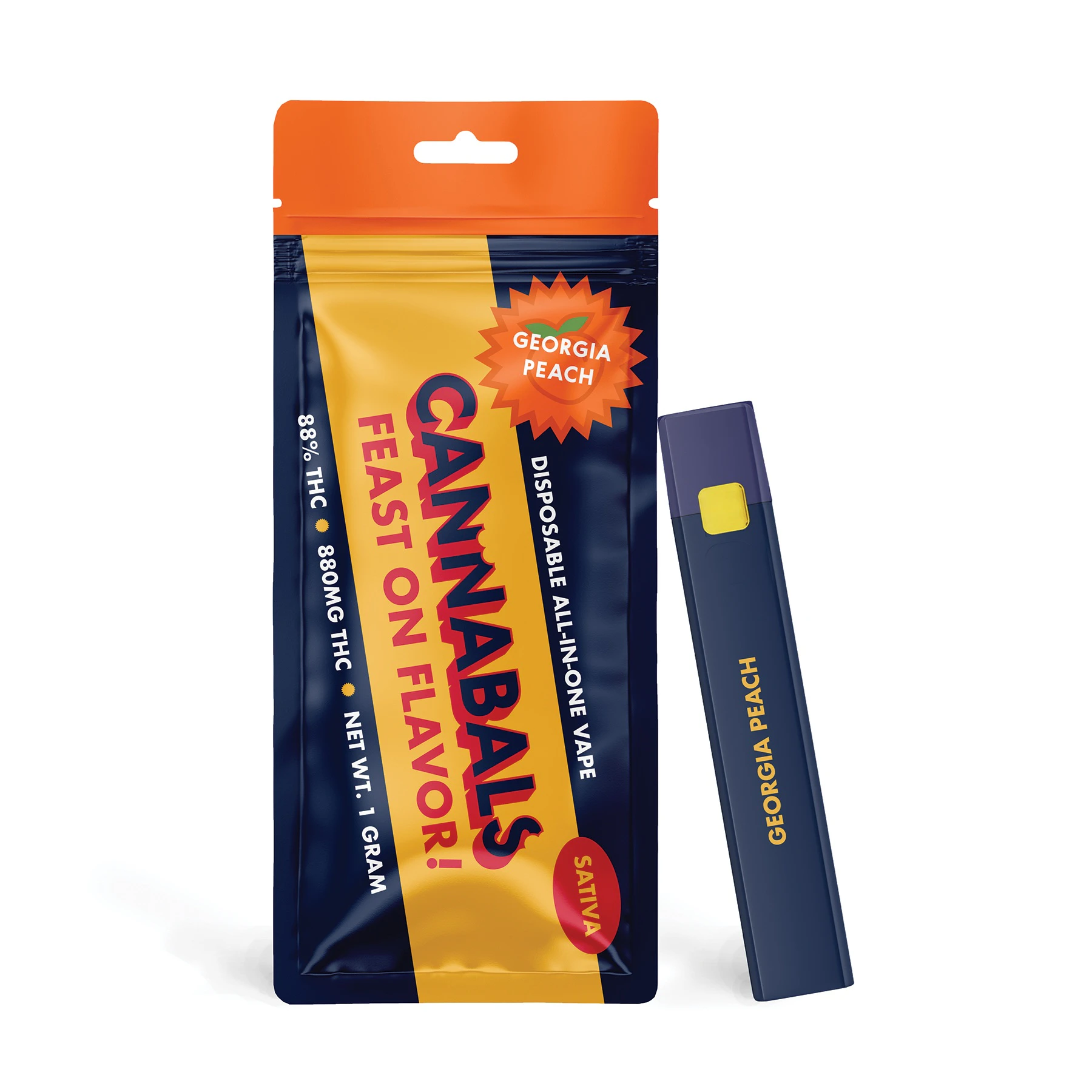 Cannabals - Georgia Peach | AIO | 1g | Cannabals Main Image