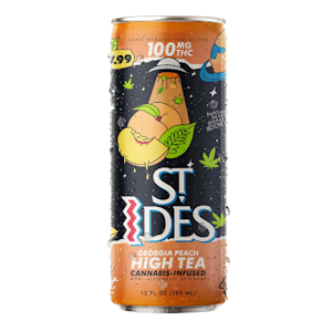 ST.IDES - St Ides - 12oz 100mg THC Beverage - Georgia Peach Tea