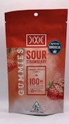 Sour Strawberry 100mg 10 Pack Gummies - Dixie