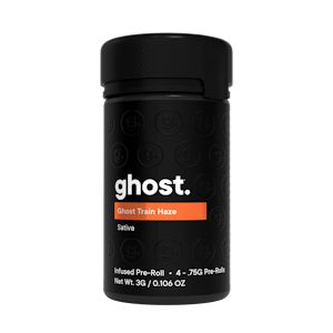 GHOST - Ghost | Preroll | Infused | 4 Pack | Ghost Train Haze | 3g