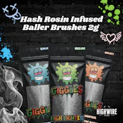 Giggles | High Lighter Live Hash Rosin Baller Brush Summer Watermelon 2g
