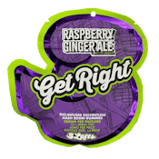 3Lefts-Raspberry Ginger Ale-10 Pack 200mg-Solventless Hash Rosin Gummies