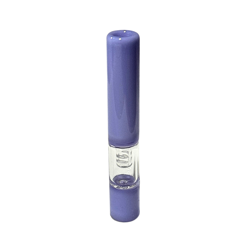 Glass Chillum Percolator - Light Purple picture