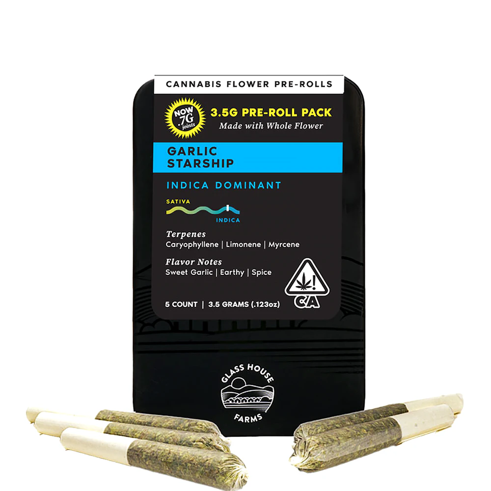 House Of Glass - Garlic Starship Preroll 5 Pack (3.5g) Main Image