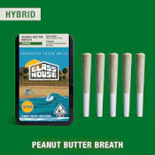 Glass House - Peanut Butter Breath - Preroll 5pk - 3.5G