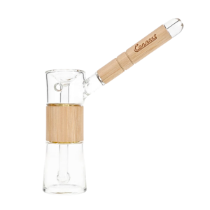  - Glass and Wood Bubbler - (Beach Wood)