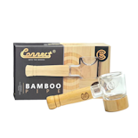 Glass and Wood Hand Pipe (Bamboo)