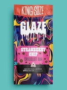 Glaze | King Size Strawberry Chip | 200mg | Chocolate Bar