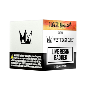 WEST COAST CURE - Glazed Apricot (S) | 1g Live Resin Badder | West Coast Cure