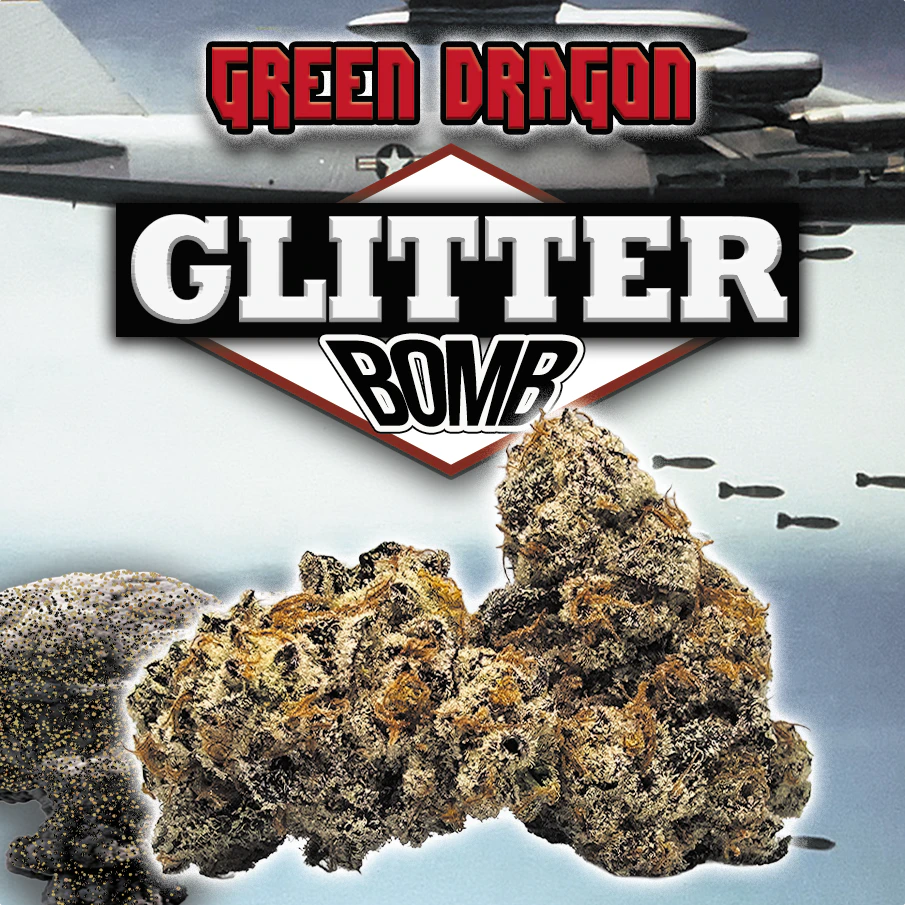 Green Dragon - 14g | $110 Glitter Bomb (Glass Jar) - (S) Main Image