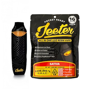 JEETER - Jeeter Concentrates Golden G.O.A.T. Live Resin All-In-One Vape 1.0g