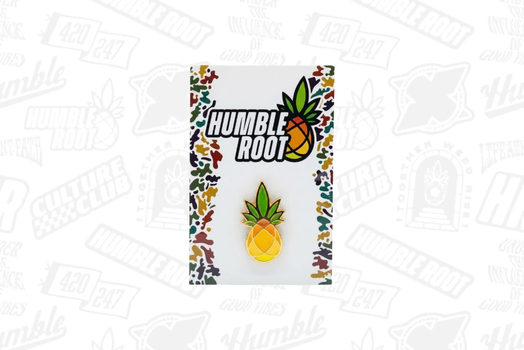 Humble Root - Golden Pineapple Enamel Pin - Humble Root Main Image