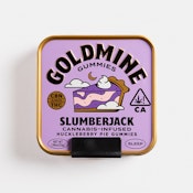 Goldmine | Slumberjack Huckleberry Pie Tin Indica | SLEEP Gummy  -  20mg CBD : 100mg THC 10pk (2mg:10mg/gummy)