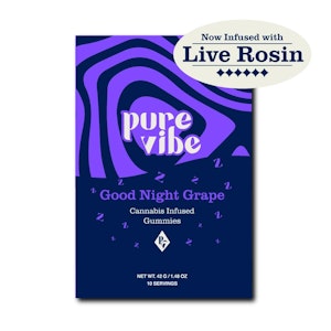Pure Vibe - Good Night Grape | Gummies | 100mg/10 Pieces | Pure Vibe