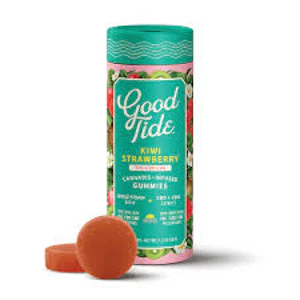 GOOD TIDE - Good Tide - Kiwi Strawberry 1:1 - Gummies - THC:CBD:CBG 100MG