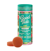 Good Tide - 100mg 1:1:1 THC:CBD:CBG Gummies - 10ct Hash Rosin Gummies - Kiwi Strawberry