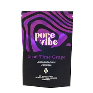 Pure Vibe - Good Night Grape | Live Rosin Gummies | 100mg/10 Pieces | Pure Vibe