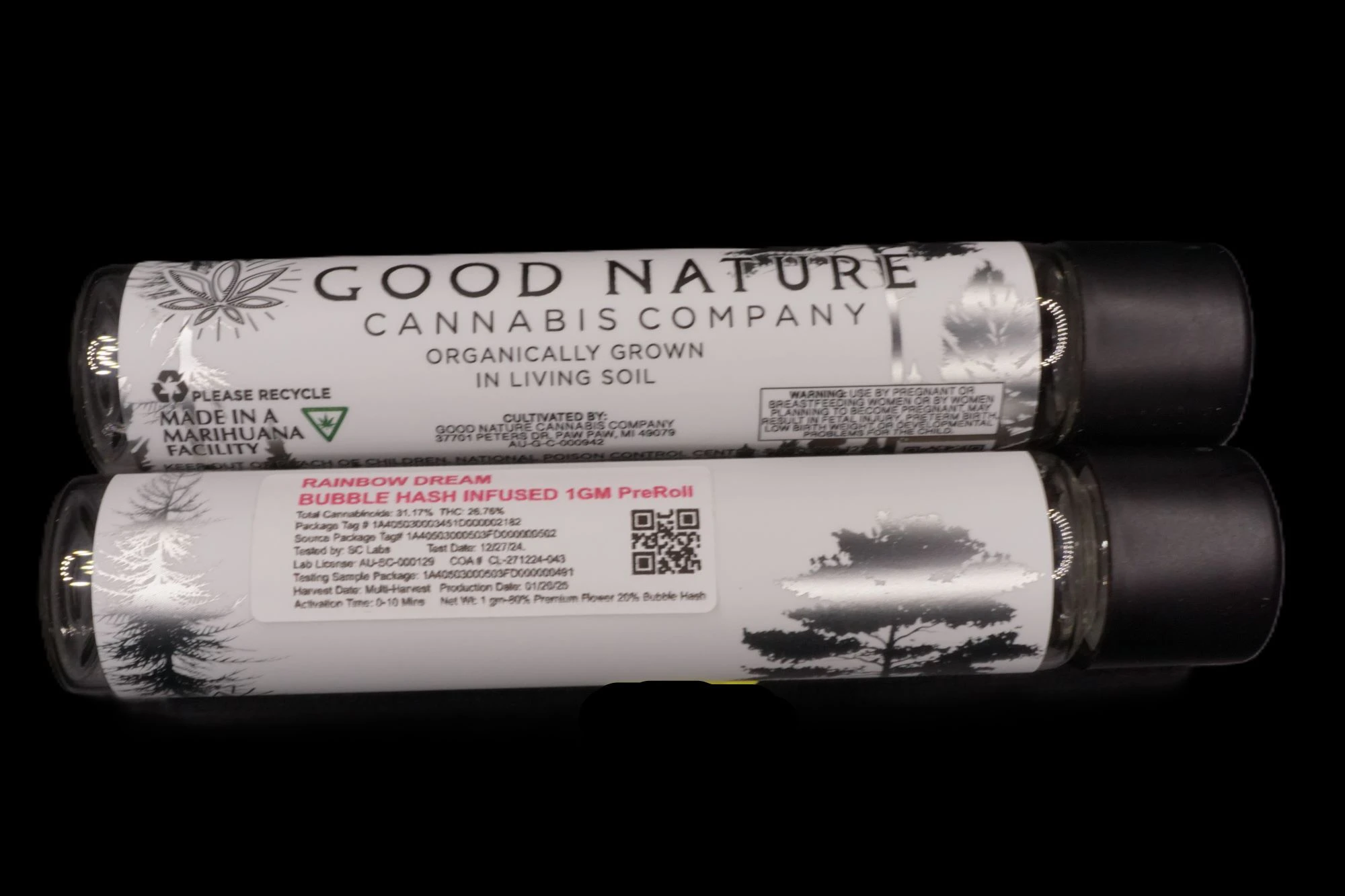 Good Nature Cannabis Company - Pop The Chain - 1gm Flower/Bubble Hash Infused PreRoll Main Image