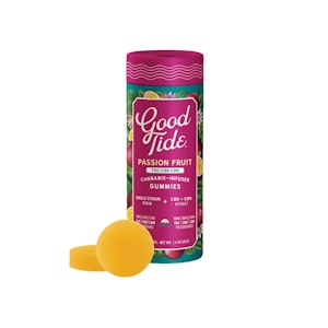 GOOD TIDE - PASSIONFRUIT 1:1:1 THC:CBD:CBN ROSIN GUMMIES 100MG - GOOD TIDE