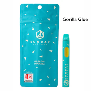 Sunday Extracts Disposable - Gorilla Glue #4 (2g) Disposable (I)