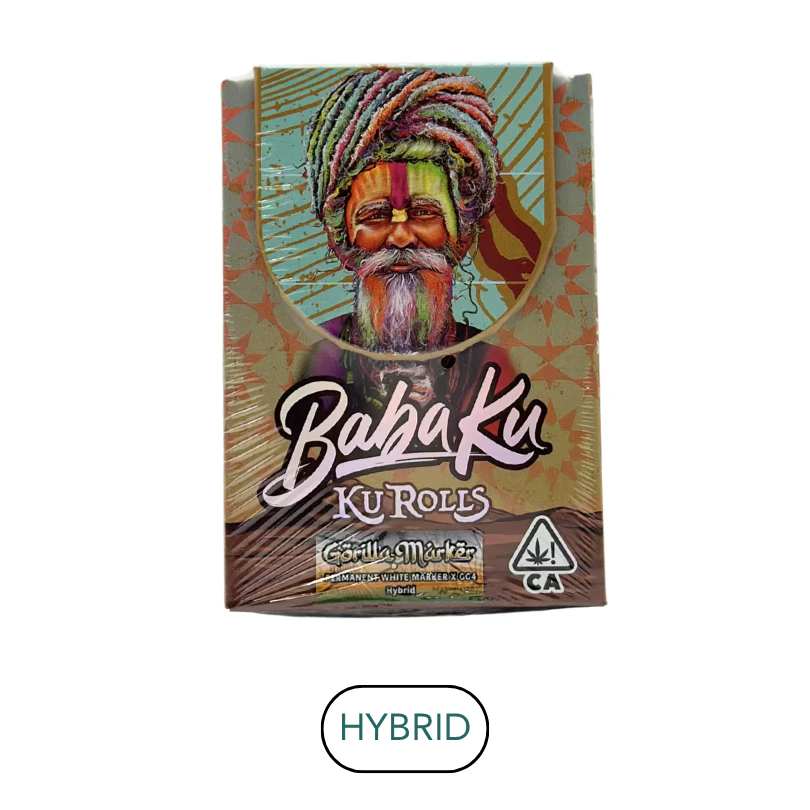 Baba Ku - Baba Ku - Gorilla Marker - Preroll Pack - 5pk - 3.5g Main Image