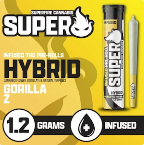 Superfire Cannabis - Gorilla Z Infused Pre-roll | 1.2g