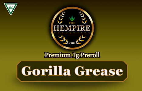 THC - Premium Preroll - THC (1G) | Gorilla Grease