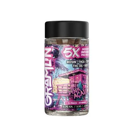 Gramlin - Gramlin - Pink Acai - Infused Preroll 5pk - 2.5G Main Image