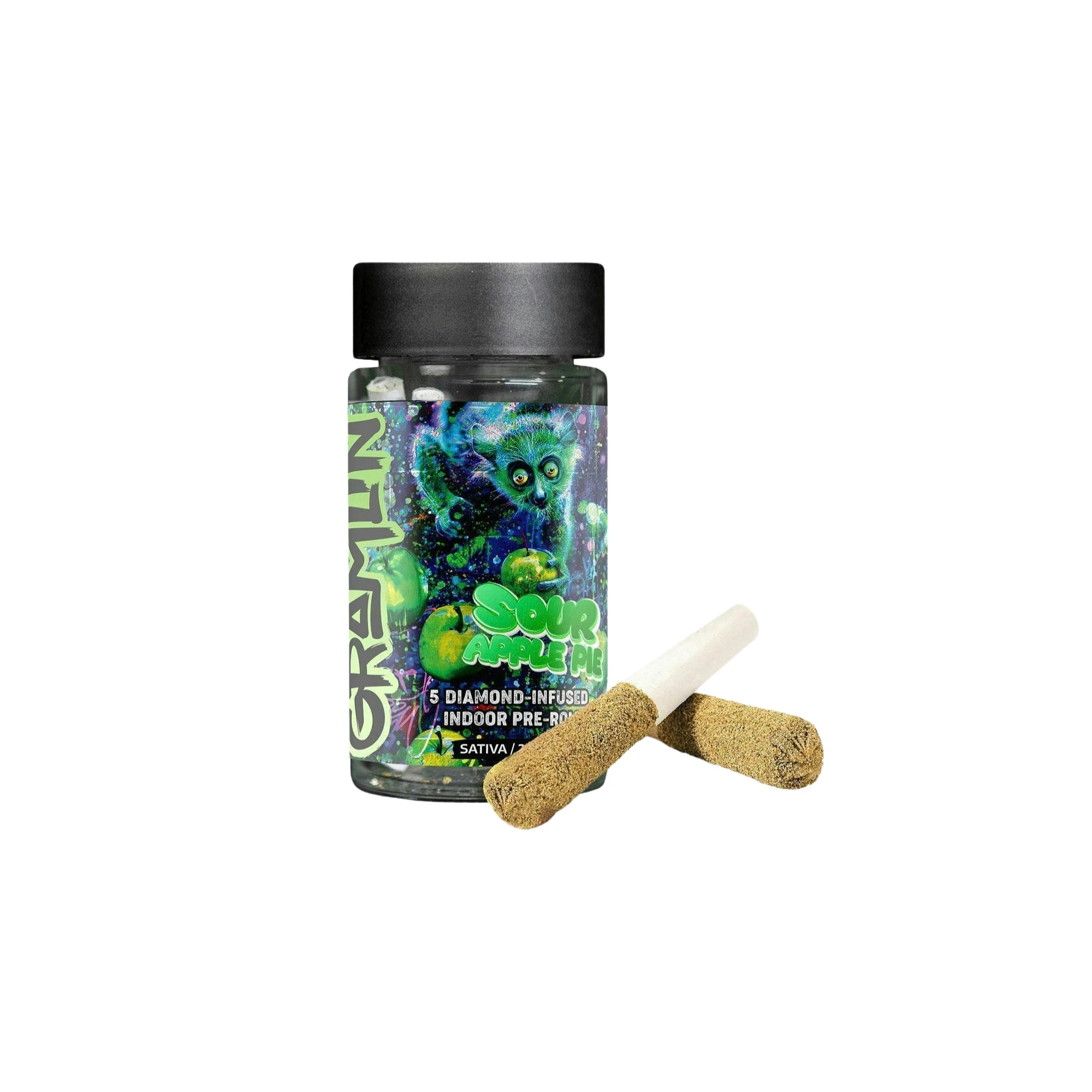 Gramlin - Gramlin | Sour Apple Pie | Infused Pre-Roll Pack | [3.5g] 5pk | Sativa Main Image