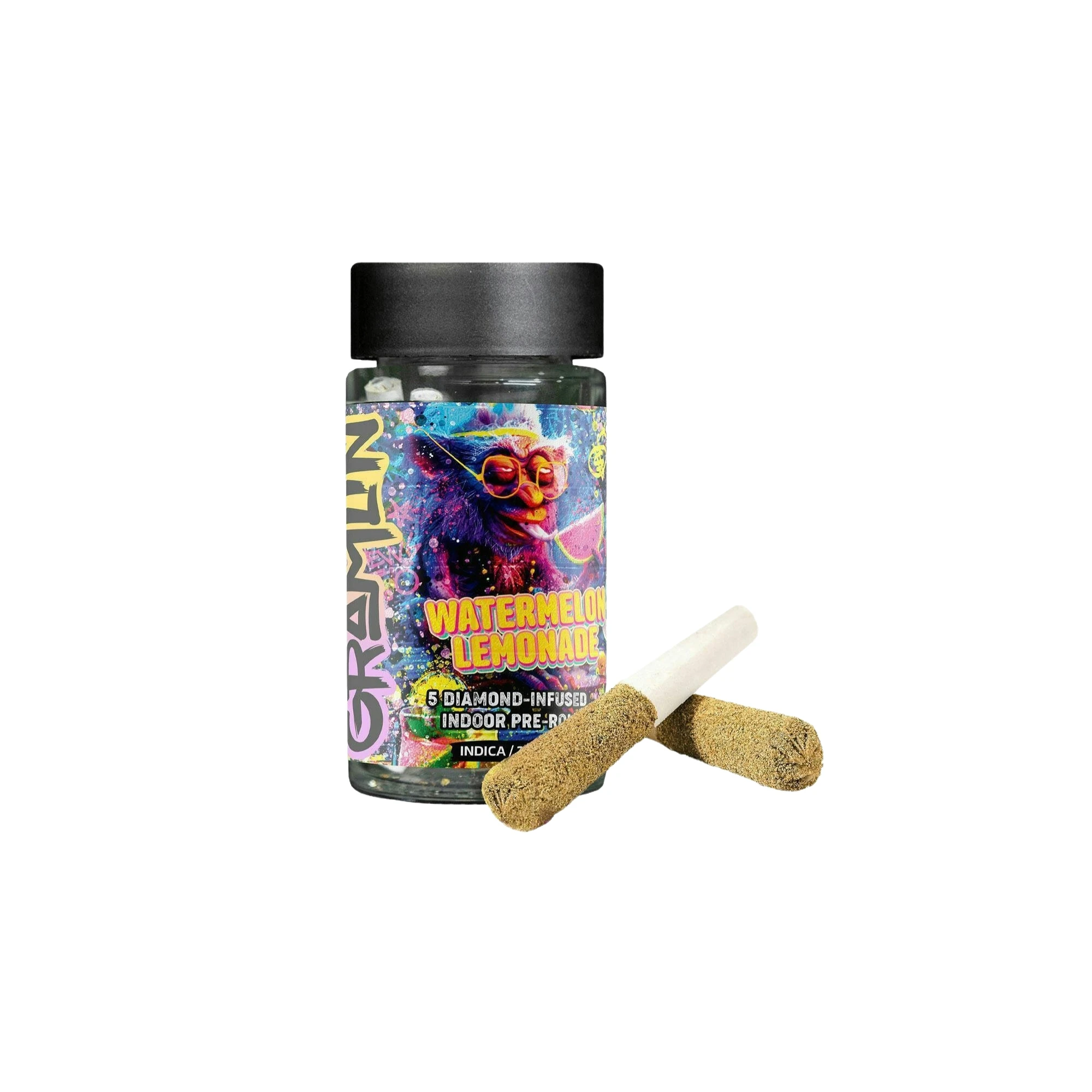 Gramlin - Gramlin | Watermelon Lemonade | Infused Pre-Roll Pack | [3.5g] 5pk | Indica Main Image