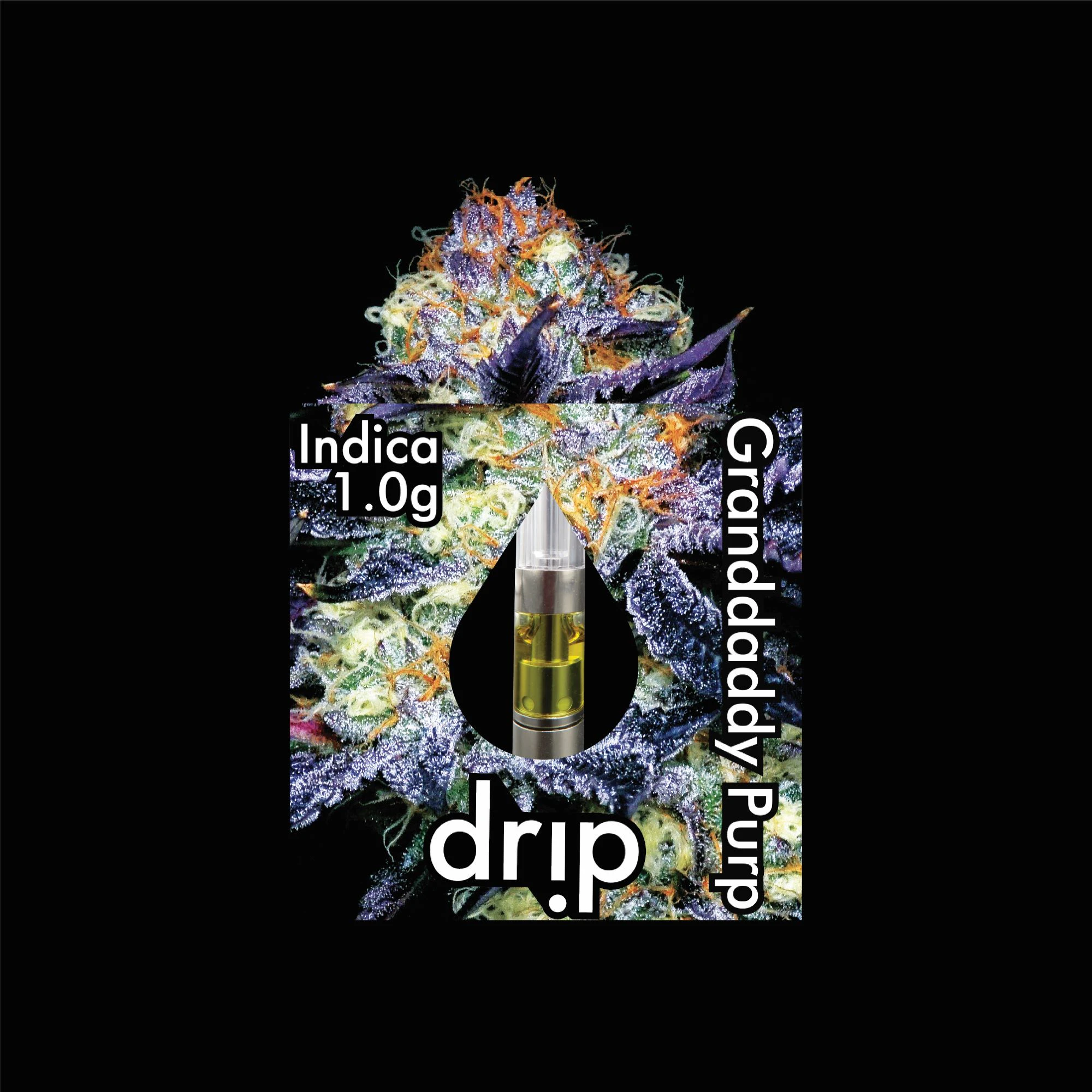 CHOICE - Drip 510 - Granddaddy Purp - 1g Cartridge Main Image