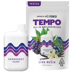 TEMPO - [Tempo] - Live Resin AIO Vape - 1g - Granddaddy Purple (I)