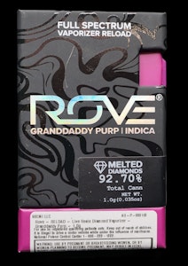 ROVE - Rove - RELOAD - Live Resin Diamond Vaporizer - Granddaddy Purp - 1.0g
